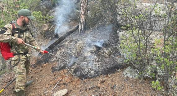 В Саяно-Шушенском заповеднике ликвидировали пожар