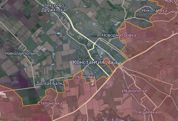 Российская армия контролирует все дороги в Константиновку