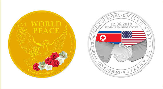 В Сингапуре выпустят памятные монеты в часть встречи Трампа и Ына