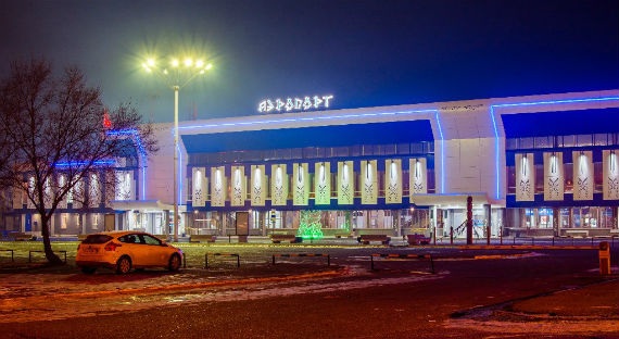 В Хакасии продолжается реконструкция привокзальной площади аэропорта «Абакан»