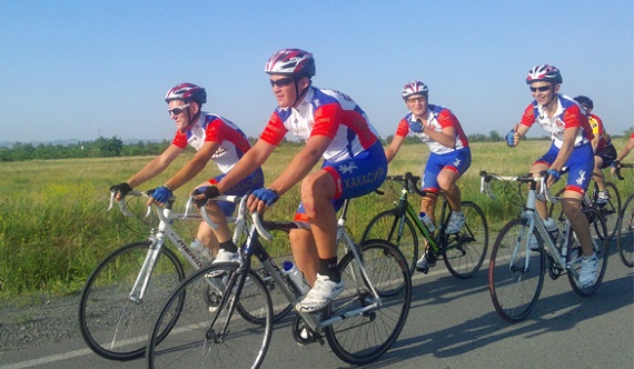 Велосипедная сборная Хакасии проезжает в день до 100 км