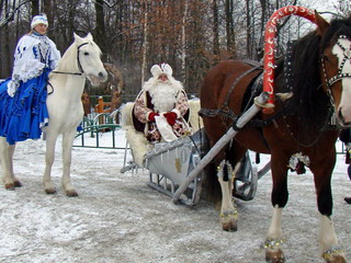   Дед Мороз отправляется в большое новогоднее путешествие