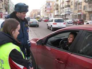 В Красноярске нарушители ПДД поработали автоинспекторами
