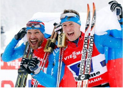 Российские лыжники - Чемпионы Мира в командном спринте