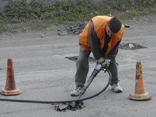 В Абакане завершился ямочный ремонт дорог