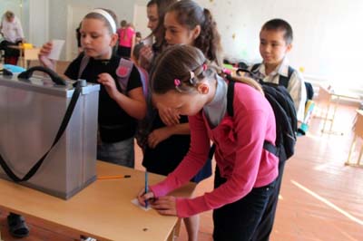 Школьники избирали своего Президента и 4-х депутатов Думы