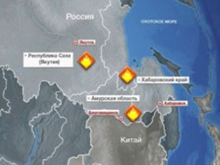 Площадь лесных пожаров в Сибири увеличивается