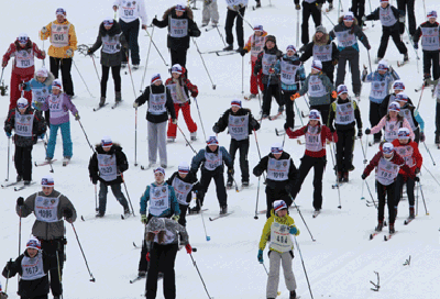 Лыжные и авто-гонки на фестивале «Новая весна» в Хакасии
