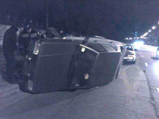 В Хакасии водитель перевернул свое авто