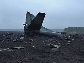 Горящий самолет рухнул на Колыме
