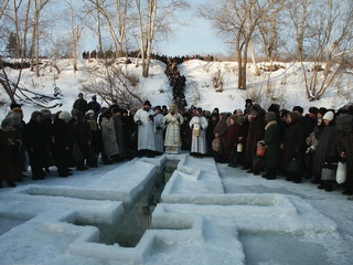 Православные отмечают праздник Крещения Господня