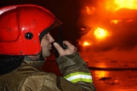 В столице Хакасии сгорел автомобиль "скорой помощи"