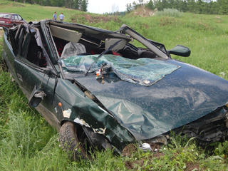 Водитель и пассажир погибли на трассе в Хакасии (фото)
