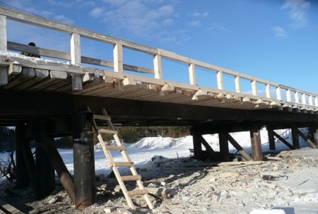В Хакасии отремонтировали мост через реку Матур