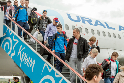 Дзюдоисты из Хакасии прибыли в Крым для участия в Международном турнире