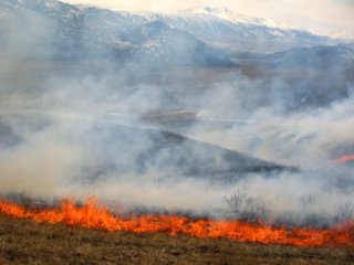 В Хакасии начались степные пожары