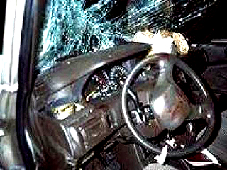 Автокатастрофа - в машину милиционера из Хакасии врезался пьяный инспектор