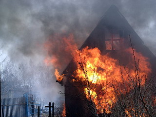В Хакасии  заживо сгорел дачник