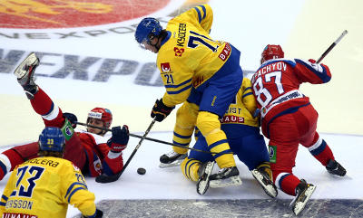 Сборная России по хоккею победила команду Швеции на Кубке Первого канала