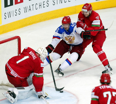 Сборная России сыграет в 1/4 финала Чемпионата мира по хоккею с командой Франции