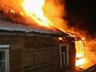 Пожар в п. Копьево - горел частный дом