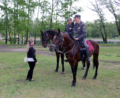 В Абакане заступает на службу конная полиция