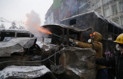 В центре Киева в результате столкновений погибло трое мужчин