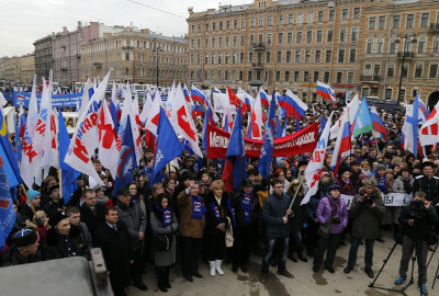 Во вторник митинги в поддержку выбора Крыма пройдут по всей стране и в Хакасии в том числе
