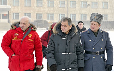 Министр обороны РФ Сергей Шойгу посетил в Хакасии 5-ю отдельную железнодорожную бригаду