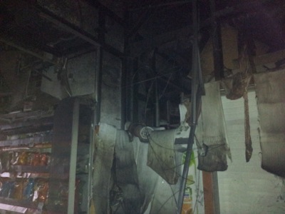 В Абакане ночью горел магазин "Калина" ТД Власта