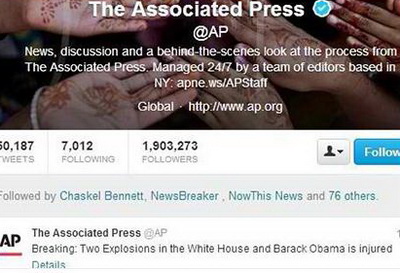 Хакеры взломали Twitter агентства Ассошиэйтед пресс и "взорвали" Белый дом