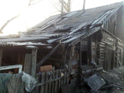 В Абакане сгорела крыша частного дома