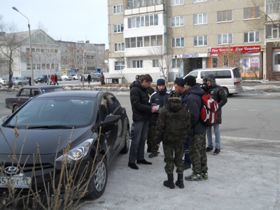В Саяногорске за соблюдением ПДД проследили юные десантники