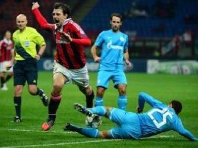 Питерский "Зенит" обыграл на выезде "Милан" со счётом 1:0