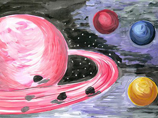 В Абакане завершился конкурс детского рисунка в честь Года космонавтики