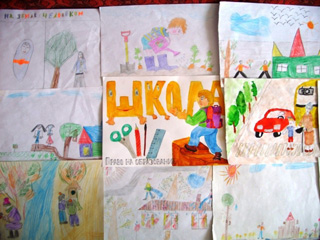Школьники Саяногорска нарисовали город без жестокости