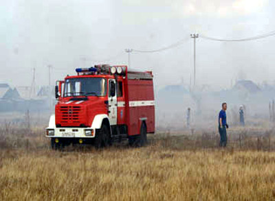 4 часа потребовалось пожарным для ликвидации степного пала близ Абазы