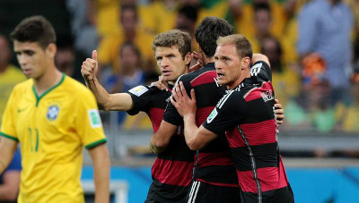 Германия вышла в финал чемпионата мира по футболу, разгромив бразильцев 7:1