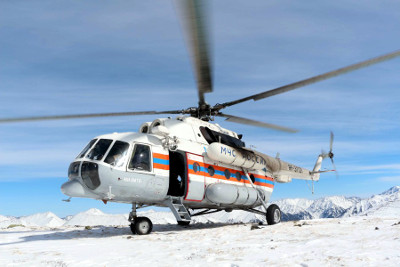 Специалисты МЧС РХ провели воздушную разведку снегозапасов