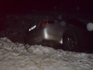 В Хакасии  пять авто улетели в кювет из-за снежного наката