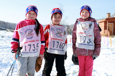 В малом селе Хакасии впервые состоялась Всероссийская массовая лыжная гонка «Лыжня России-2014»
