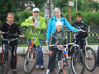 В Сорске в День молодежи прошел велопробег 