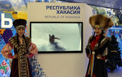 Экспозиция Хакасии пользуется популярностью у посетителей выставки в Олимпийском парке