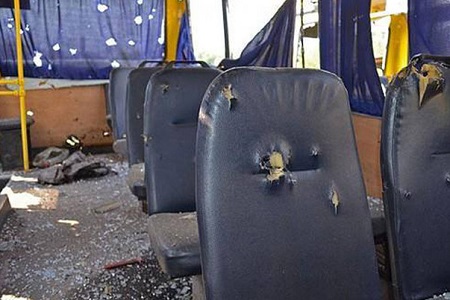 12 человек погибли в результате обстрела автобуса под Волновахой