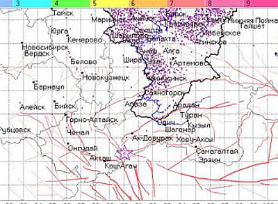 Два сейсмособытия произошло в соседних с Хакасией регионах